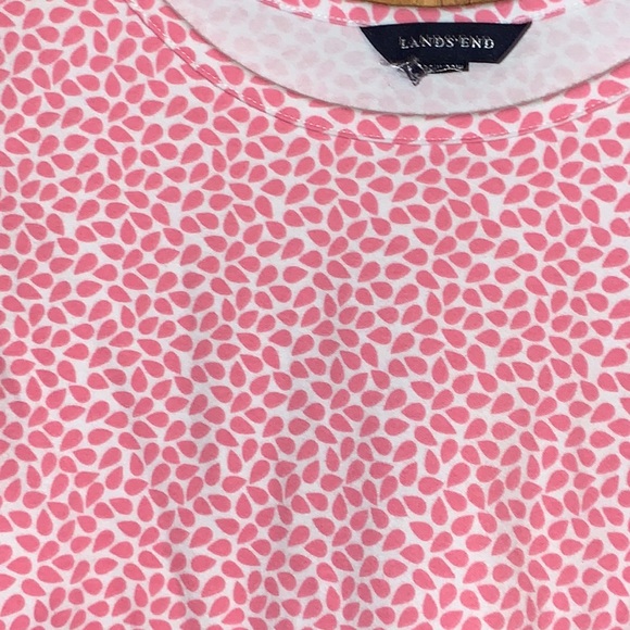 Land’s End pink petal print cotton tank top, size XXL - Picture 2 of 3